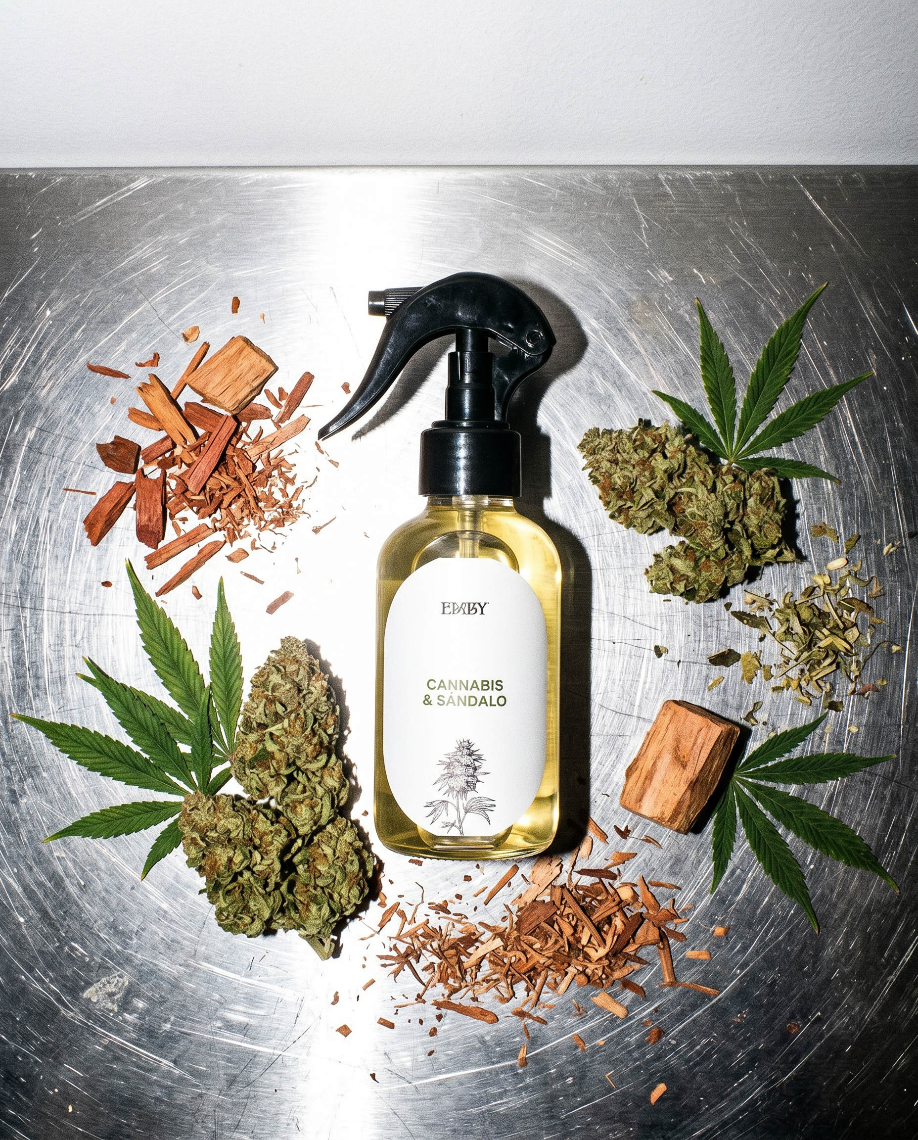 Cannabis & Sándalo — Perfume Ambiental