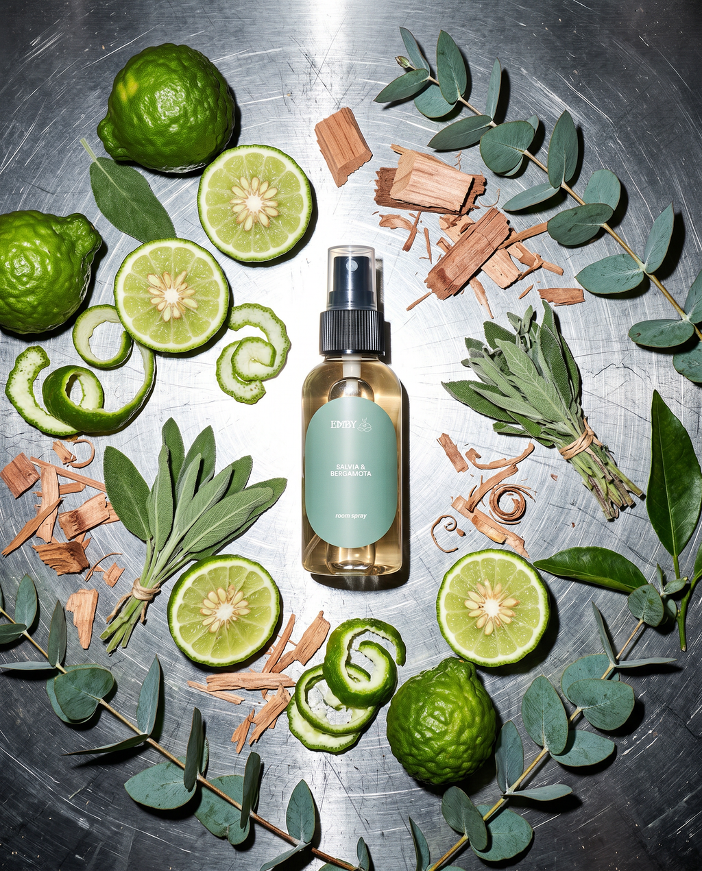 Salvia & Bergamota — Perfume Ambiental | Emby × Inner Self Center